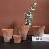 New design european style matte home decoration ceramic indoor plant stand / terracotta flower pot for garden
