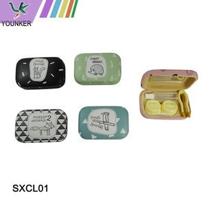 New Design Fashion Custom PU Contact Lens Cases For Girls