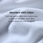 New Design Luxury Comfortable Designer 100% Cotton White Hotel Terry Bathrobe Plush Velour Custom Bath Robe For Women and Man