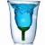 Import New design style rose flower shaped double wall glass coffee mug wine cup from China
