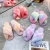 Import New design wholesale fur slippers rainbow women faux fur indoor cotton slippers lady winter warm colorful plush home non slip so from China