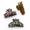 New Fashion Hair Accessories Women Acrylic Leopard Barrette Clip Hairpin Ponytail Holder Crab Clamp Accetate Big Hair Claw Clips