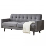 New Free Shipping Indoor Upholstery Fabric Button Modern Living Room Furniture Set Sectional Couch Sofa