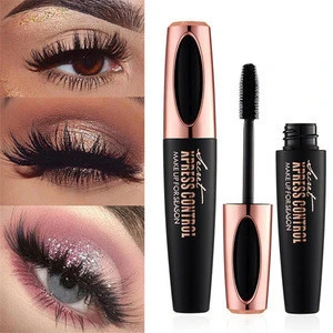 New Makeup Extension Eye lash Black Waterproof Volumizing 4D Silk Fiber EyeLash Mascara