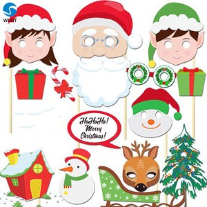 New size design cheap party supplies stick christmas photo booth props