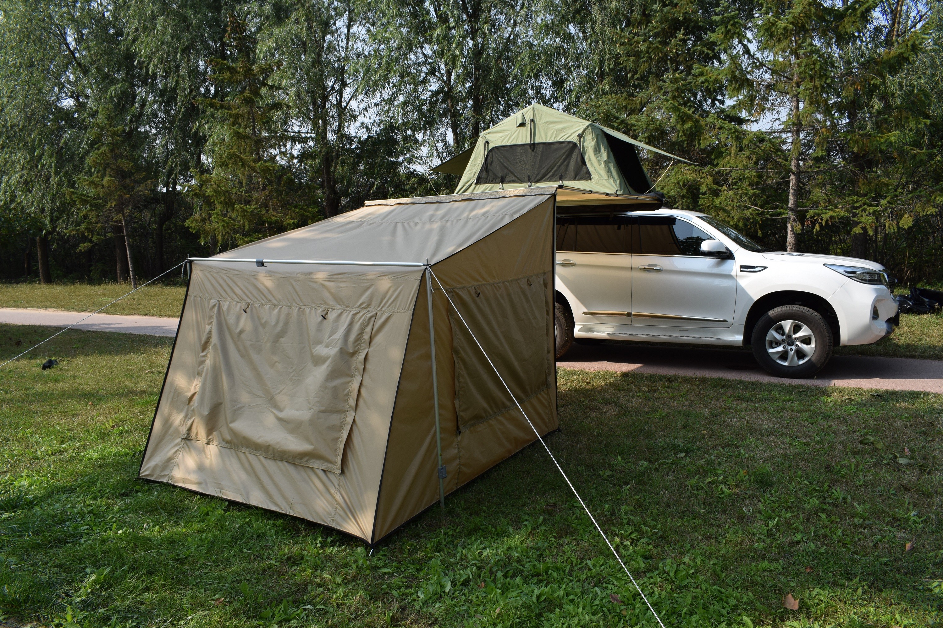 New Style  Easy-Set-Up 4-Season Stylish Car Side Awning Tent Annex Oxford Tent for Sale