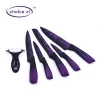 New style knife set 6PC fruit meat cleaver bread chef knife and vegetable peeler for home kitchen or restaurants