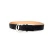 Import New Style Women&#x27;s PU Leather Belt Casual All Match Embossing Belt with Round Buckle from China