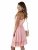 Import New summer 2021 womens sleeveless polka-dot V-neck mini backless party dress with straps from China