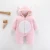 Import New warm soft one-piece romper newborn clothes infant ear animals baby jumpsuit girl boy bay romper from China