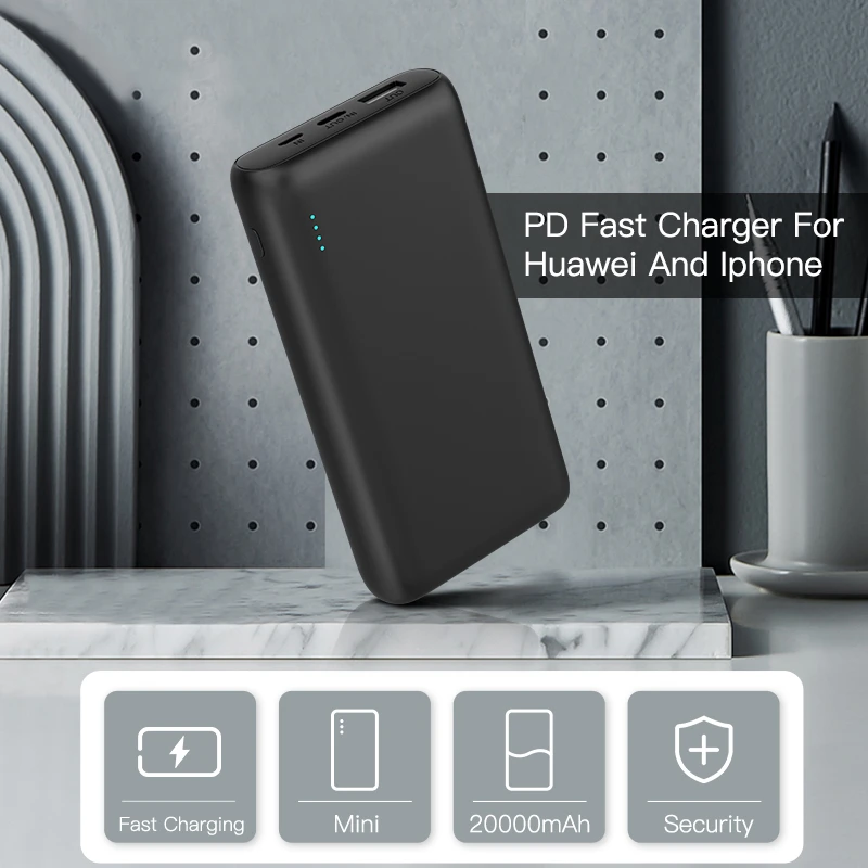 Newest hot Mobile Phone Fast Charging Power Banks 20000mah High-Capacity Battery