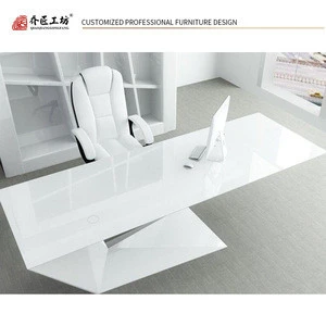 Newest MDF Solid Wood Fashion Modern Boss Single Simple Table Office Desk