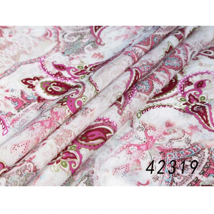 No MOQ Custom Digital Printed Georgette Silk Fabric