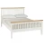 Import No.1601 Single double solid pine wood bed frame in White, grey from China