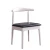 Import Nordic dining tables and chairs set backrest simple dining chair household solid wood chair rubber wood stool factory wholesale from China