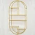 Import Nordic light luxury style home decoration creative gold wall hanging metal shelves wholesale from China