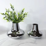 Nordic simple table silver glass vase decoration sales department model room coffee porch flower ware