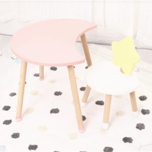 Nordic Wooden Children Study Table and Chair Kindergarten Toddler Furniture Set