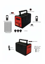 Normal Specification Polycrystalline Solar Panel Type Solar Power Banks System with Phone Charging