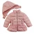 Import ODM Custom best sale pink  tight waist cotton-padded jacket baby girls winter jacket and coat from China