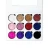 Import OEM 12 Color Pressed Glitter Eyeshadow Palette Rainbow Diamond Shimmer eye shadow from China