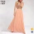 Import OEM factory custom evening dresses women sleeveless sequin new chiffon wedding dress 2020 from China