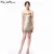Import off shoulder korean bling bling sexy cocktail satin dress women from China