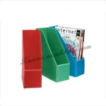 Office transparent/clear plastic magazine storage holder/rack for European market