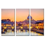 Oil Medium and giclee digital printing wall art decorative multi-panel canvas oil painting