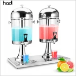Other hotel & restaurant supplies drink dispenser hotel acrylic double tanks golden automatic buffet juice dispenser cold