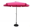 Outdoor 9 Foot Aluminum Umbrella With Flaps Bery Berry/Dk Grey