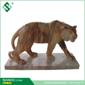 outdoor carving art Sculpture tiger&amp;leopard as customer size and material