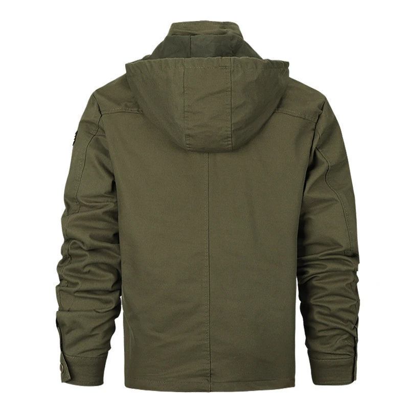 Outdoor Casual Oversize Jackets Men&#39;s Military Tactical Hunting Hoodie Jacket