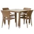 Import Outdoor retro cane Indoor bamboo bar Furniture Rattan Wicker Patio Bar Stool from China