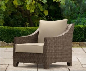 Outdoor wicker patio garden living room club chair single sofa furniture sets