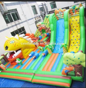 outside inflatable tiger channel playground