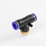 PB10-02 china pneumatics male thread tee three ways pneumatic fittings air hose fittings tube connector cheap pneumatics