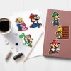 50PCS Cute cartoon game comics vinyl for teens bottle notebook laptop super Mario sticker