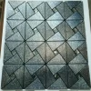 Peel and Stick Tile Backsplash for Kitchen Wall Decor Aluminum Surface Metal Mosaic self-adhensive tile