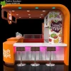 perfect customize shopping mall kiosk/ drink station/ juice bar/ bubble tea counter