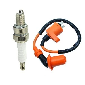 Performance Racing Ignition Coil + Spark Plug For GY6 50cc - 125cc 150cc Scooter ATV
