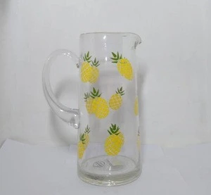 pineapple decorative arabic drinking glass hot water juice pitcher sets