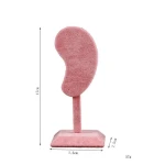 Pink gray velvet white PU leather jewelry bracelet earrings display props display holder stand for earrings