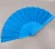 Import Plain color fabric folding fan with plastic handle for promotion from China