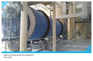 plaster of paris gypsum powder plant manufacturing machine with oversea service