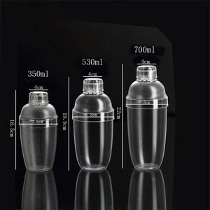 Plastic Cocktail Shaker Set Easy to Cocktail Cup Bar Tools Convenient
