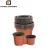 Import Plastic double color flower pot cheap plastic flower pot garden pot from China
