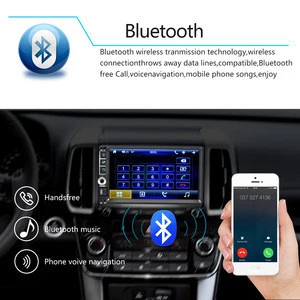 Podofo 2din 7&quot; Car Video Player Autoradio Car Radio Bluetooth MP5 FM AUX USB SD Touch Screen 7105 With Remote