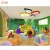 Import Popular style kids school wooden tables chairs set children cabinet cubbies unit toys bins for kindergarten preschool use from China