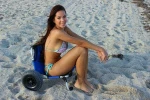 Portable Folding Beach Fishing& Cargo Carrying Dolly Cart Folding Beach Cart